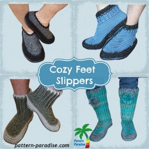 Cozy Feet Slippers by Pattern Paradise - so many great options in one #crochet pattern!