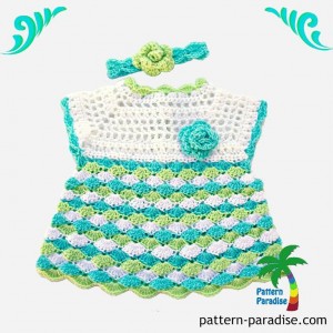 Shelly Dress & Headband - super cute #crochet pattern combo!