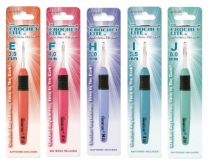 The Crochet Lite! Light up crochet hooks - perfect for dark yarns and poor lighting!