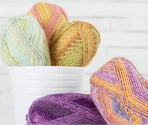 Lion Brand Tweed Stripes Yarn