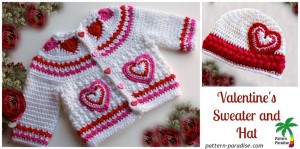 Valentine's Baby #Crochet Pattern Set by Pattern Paradise