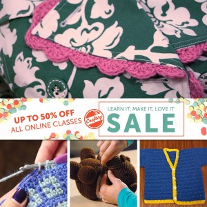 Craftsy's Learn It Make It Love It Sale is on NOW!