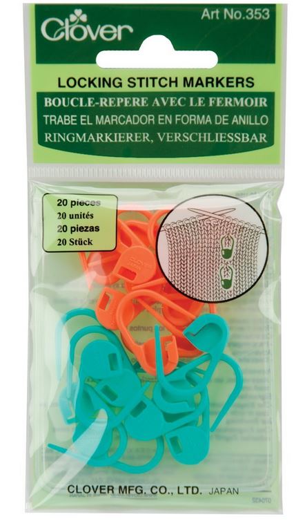 Clover Lock Ring Stitch Markers - my favorites!!