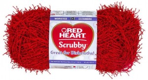 Red Heart Scrubby - made specifically for #crochet and #knit dishcloths, with custom texture and fibers!