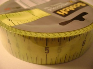 Ruler Measuring Tape - always have a ruler handy, that won't roll up or get lost!