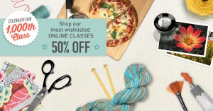 BIG class sale at Craftsy!!