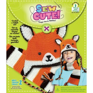 Fox Hat & Scarf Sew Cute! Crochet Kit