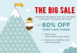 The BIG sale is happening this week at Knit Picks!