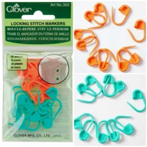 Clover Stitch Markers - pop a package in their stocking for a happy crocheter this holiday!