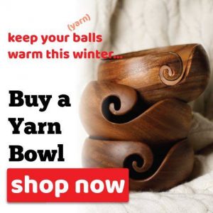 Furls Yarn Bowls - warm and lovely and a great way to keep your yarn safe and flowing to your hook!