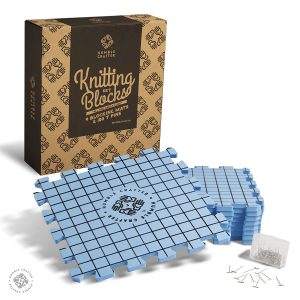 Blocking Mats for Knitting - Includes 100 T-Pins and Specially Aligned Grid with 1 inch squares for Needlepoint and Crochet