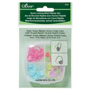 Clover 3033 Quick Locking Stitch Marker Set $12.53!