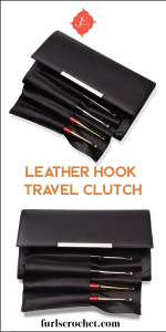 Furls Crochet Leather Clutch Grahpics 300x600
