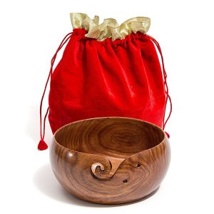 Hagestad 8" X 4" Rosewood Yarn Bowl