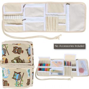 Teamoy Canvas Wrap Crochet Hook Case Organizer