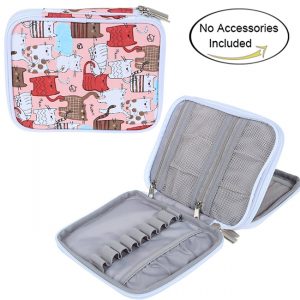 Crochet Hook Case with Cats by Teamoy