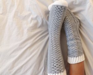 Parker Cable Socks by Lakeside Loops
