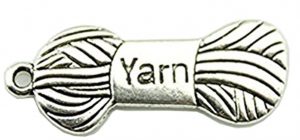 Antique Silver Yarn Charm