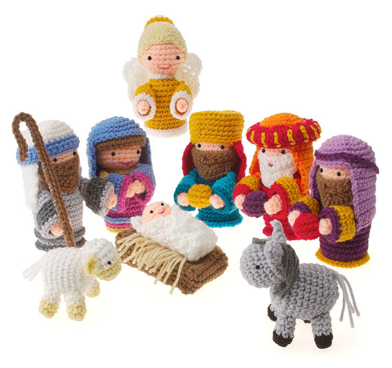 Crochet Amigurumi Christmas Holiday Nativity by Carolyn Christmas - too cute!