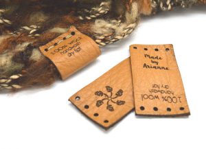 Leather Labels from AllThisWood on Etsy