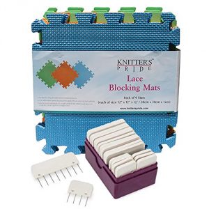 Knitters Pride Lace Blocking Mats and Knitter Blockers Bundle