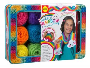 Crochet A Rainbow Scarf