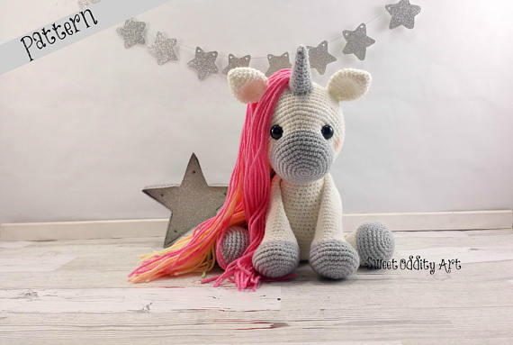 Jupiter the Unicorn doll crochet pattern