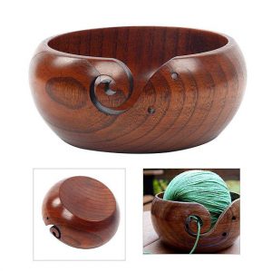 Sheesham Wood Yarn Bowl