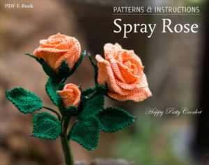 Spray Rose Crochet Pattern