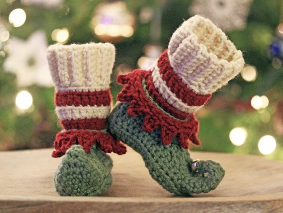 Crochet Elf Shoes