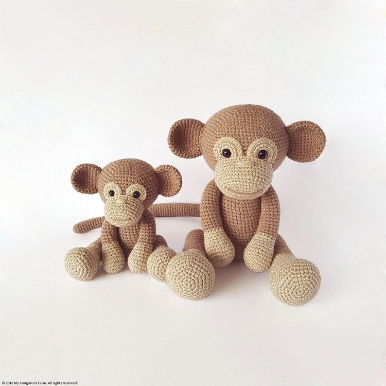Amigurumi monkey