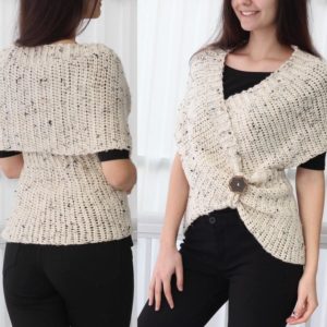 Crochet Infinity Wrap Vest