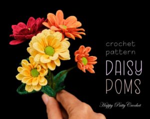 Crochet Daisy Pom Pattern