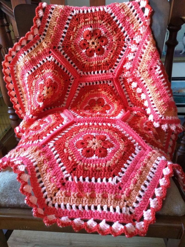 Sunrise Promises Baby Blanket by Woolly Flowers Shop 1 Sunrise Promises Baby Blanket