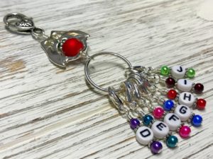 Crochet Hook Letter Stitch Marker Set
