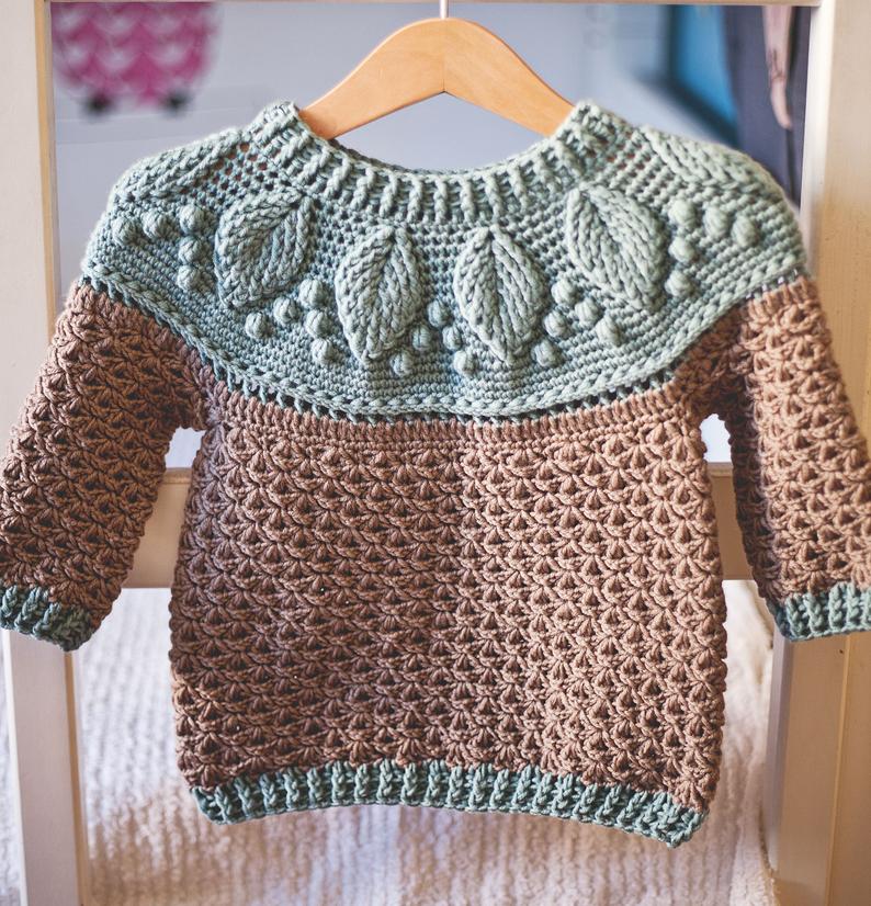 Harvest Sweater (child sizes 1-2y up to 9-10years) by Mon Petit Violon 1 Harvest Sweater