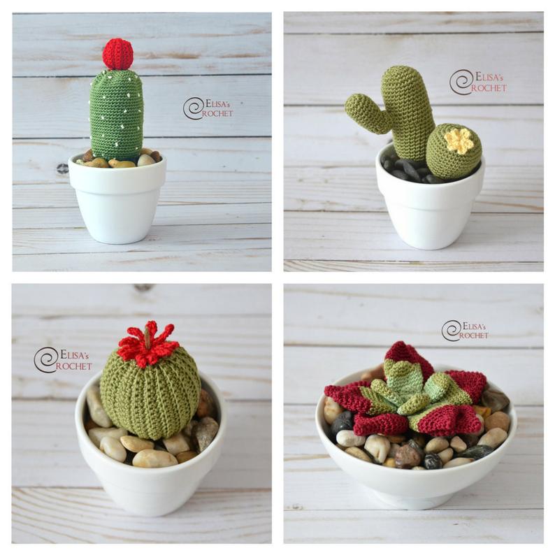 Amigurumi Succulents - These need even less water then regular succulents! 1 Amigurumi Succulents