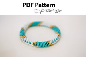 Chevron Bead Crochet Bracelet Pattern