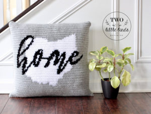 State Pillow Cover Crochet Pattern