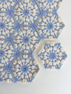 asanoha hexagon crochet afghan pattern