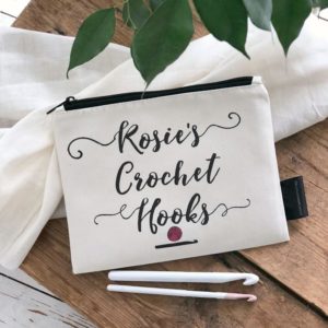 Personalized Crochet Hook Bag by Kelly Connor Designs