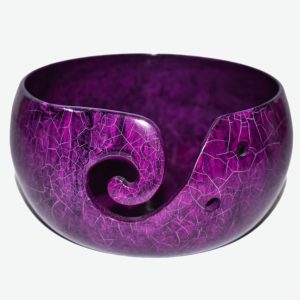 Purple Stone Yarn Bowl