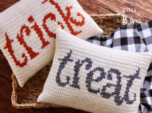 Trick and Treat Crochet Pillows