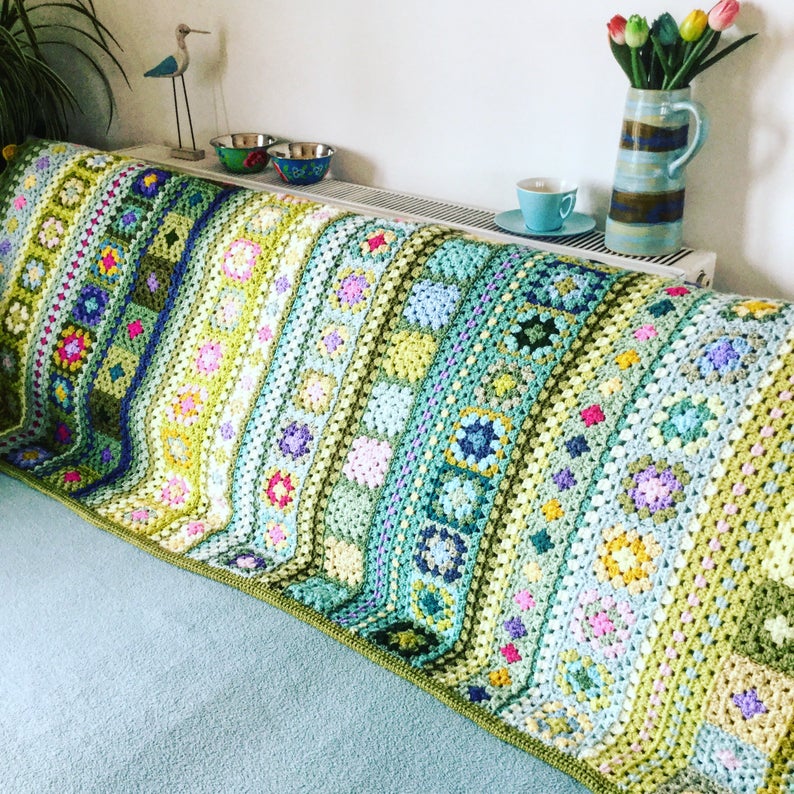 May Blossom Blanket Crochet Pattern by Wool Thread Paint 1 May Blossom Blanket