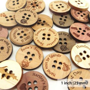 Personalized Wood Buttons