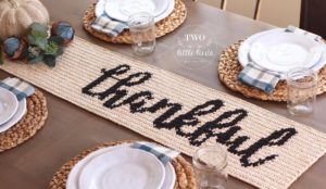 Thankful Crochet Table Runner