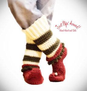 Crochet Elf Shoes Pattern