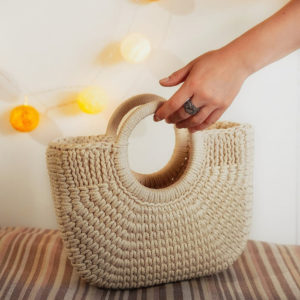 Crochet Basket Bag by CORDDECO
