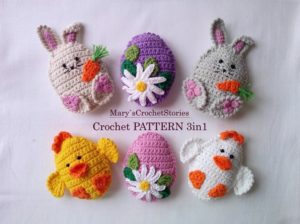 Easter egg, Chicken, Bunny