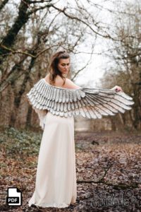 Feather Wing Crochet Shawl